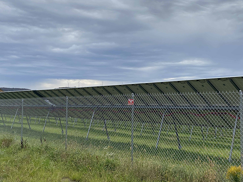 Chain Link Solar Farm Fencing Munnsville New York