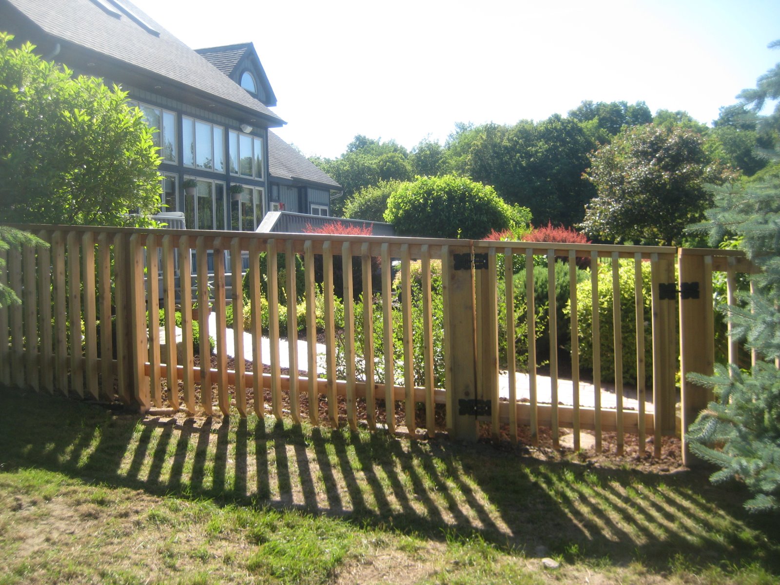 wood fence Sangerfield New York