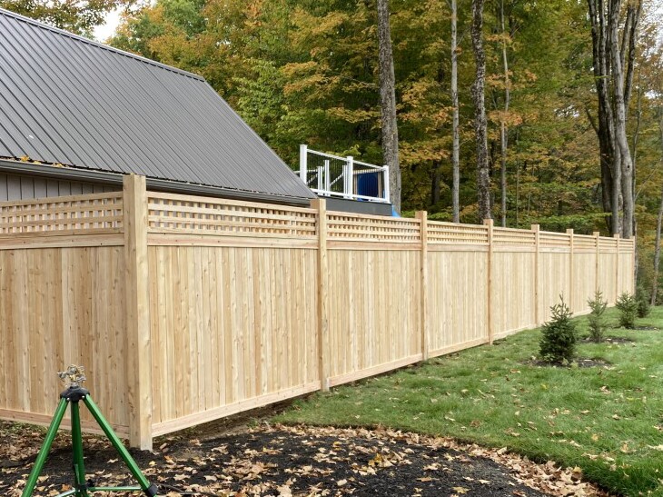 Photo of a Wood privacy fence in Central New York