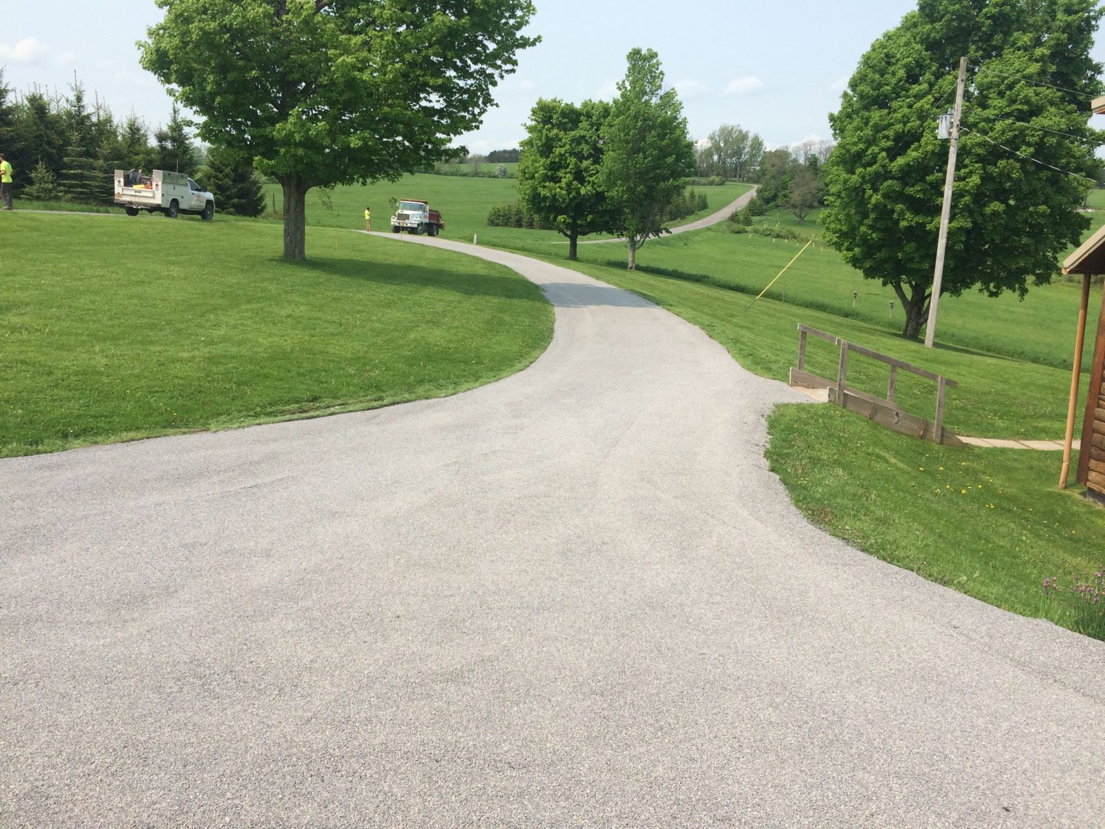 example of a farm driveway we installed in Central New York recently
