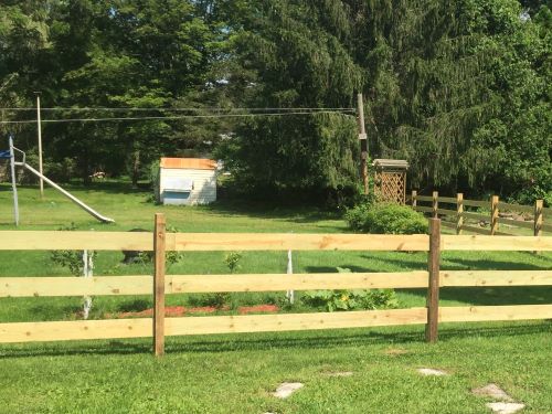 An example of Slip Board Fence we installed in NY